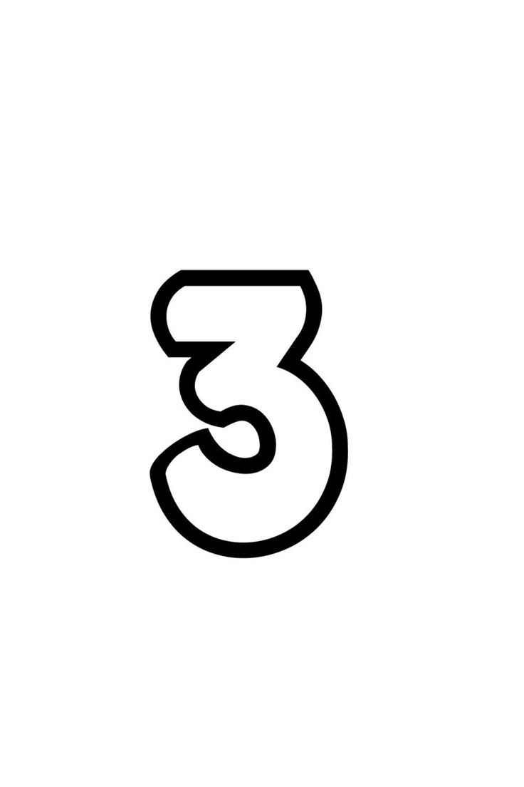 a black and white logo with the letter 3 in it's uppercases