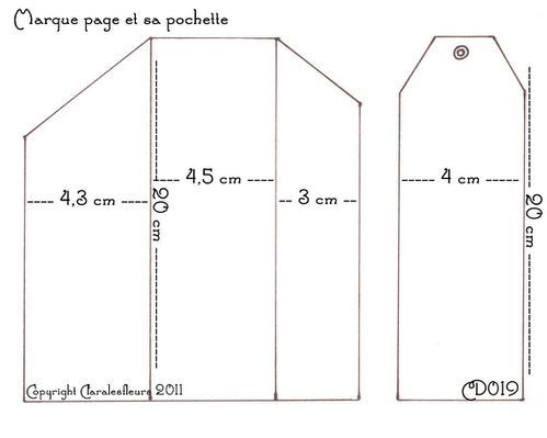 an image of a paper bag with measurements for the front and back side of it