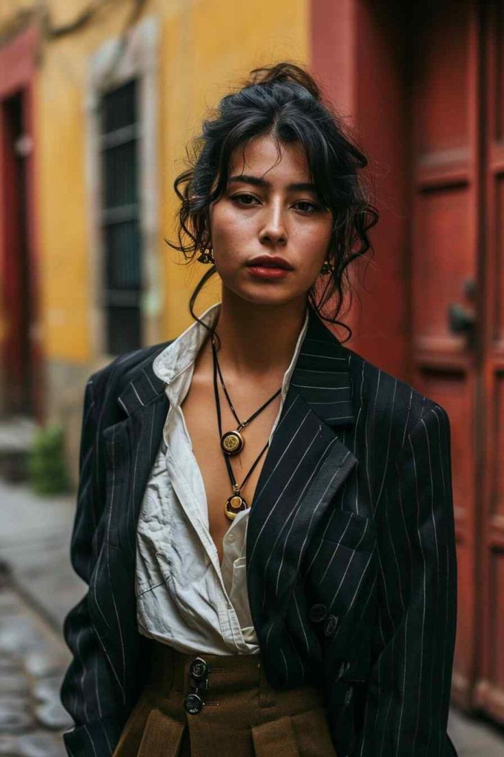 40 Hippie Stylish Outfits that Mix Bohemian Rhapsody with Traditional Tailoring (Idea Vogue) - Whatchawearing- #Blend #bohemian #Chic #Classic #Concept #Fashion #hippie #Outfits #Rhapsody #Tailoring #Whatchawearing Check more at https://howcandothis.com/womenstyle/40-hippie-stylish-outfits-that-mix-bohemian-rhapsody-with-traditional-tailoring-idea-vogue-whatchawearing/ Style Personality Types, Bohemian Work Outfit, Corporate Hippie, Boho Indie Outfits, Amber Outfit, Closet Decoration, Dearly Bethany, Clear Autumn, Bohemian Witch