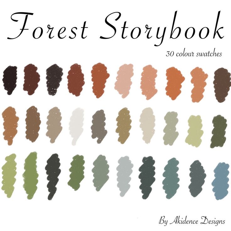 the forest storybook is filled with lots of different colors