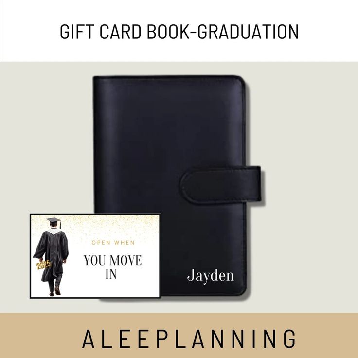 This Calendars & Planners item is sold by ALeePlanning. Ships from La Vergne, TN. Listed on Jun 13, 2024 Male Graduation, Gift Card Book, Graduation Gifts For Guys, Black And Gold Theme, First Year Of College, High School Graduation Gifts, Graduation Theme, Senior Gifts, Card Book