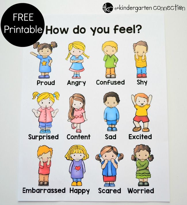 a printable poster with the words how do you feel? and pictures of children