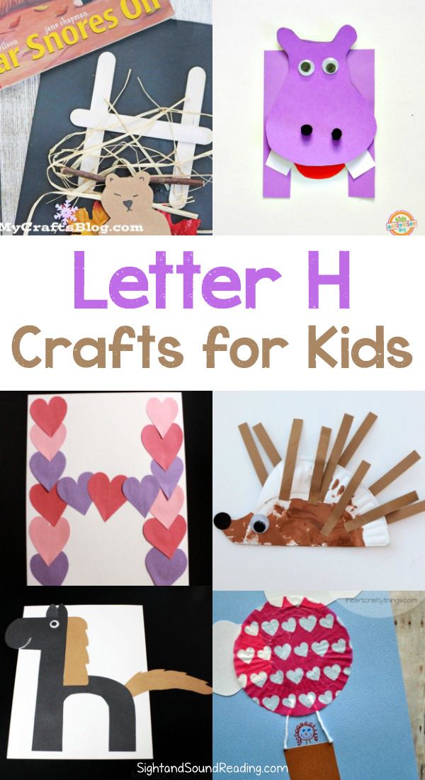 letter h crafts for kids to make