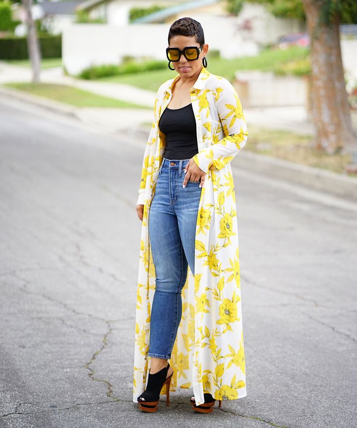 Ootd Yellow, Mimi G Style, Mimi G, Looks Jeans, Plus Size Fashion For Women, Hijab Style, Dressy Casual, Autumn Fashion Women, Kimono Fashion