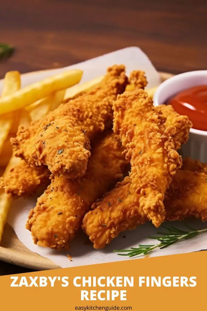 fried chicken fingers and french fries on a plate with ketchup