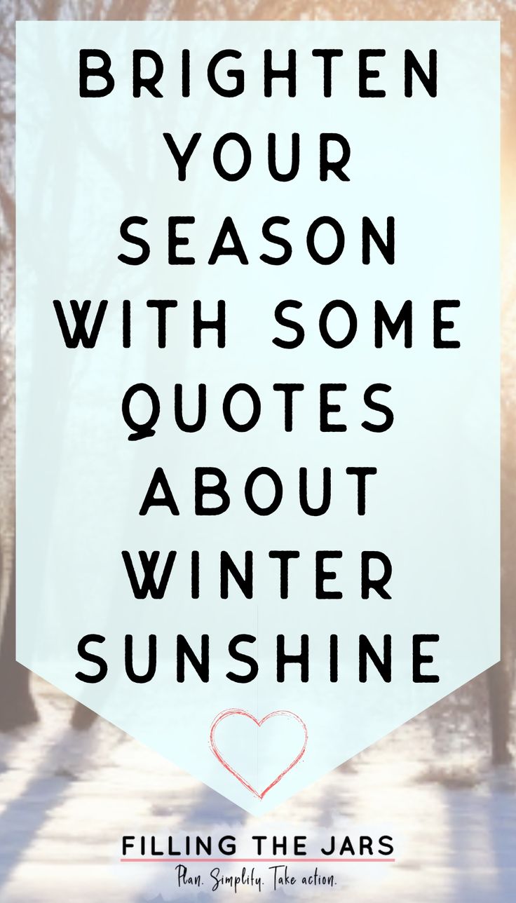 a white sign that says, brighten your season with some quotes about winter sunshine