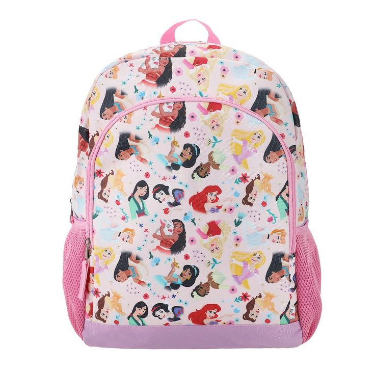 Step into the magical world of Disney princesses with the Disney Princess AOP 14" Youth Backpack, designed to enchant and delight young fans of Disney royalty. This charming backpack features a captivating all-over print design showcasing beloved princess characters, making it the perfect accessory for any aspiring prince or princess. Sized at 14H x 11W x 5D inches, this backpack offers ample storage space for school essentials, snacks, or treasures, ensuring that young adventurers are always pr Disney Royalty, Disney Princess Backpack, Princess Backpack, Bentgo Kids, Beach Backpack, World Of Disney, Animal Backpacks, All Disney Princesses, Sling Pack