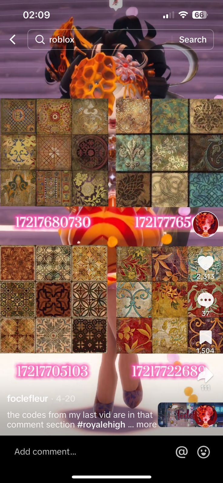 an image of a person standing in front of many different patterns on the wall and floor