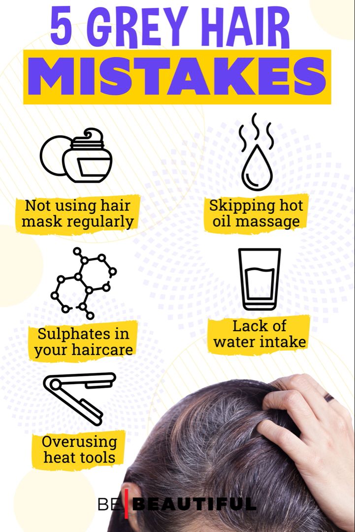 How to take care of grey hair Grey Hair Solutions, Reduce Grey Hair, Curly Hair To Straight, Homemade Oils, Grey Hair Remedies, Homemade Hair Oil, Grey Hair Care, Shampoo For Gray Hair, Hair Mistakes