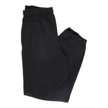 Grab some loungewear you can customize yourself with these Black Classic Heavy Blend Sweatpants! These adult-sized, heavyweight sweatpants boast a classic fit, a durable construction, and a cozy, brushed interior. Their solid black color is the perfect blank canvas for designs of your own making. Plus, the sweatpants have two pockets and an elastic waistband! Kick back in timeless style on the couch or on the streets with these sweatpants. Details: 	 Size: Small 	 Content: 50% Cotton & 50% Polye Black Pull-on Sweatpants For Loungewear, Black Cotton Joggers With Elastic Cuffs, Black Cotton Pants With Elastic Cuffs, Black Stretch Sweatpants With Elastic Waistband, Black Joggers With Elastic Cuffs For Loungewear, Black Cotton Bottoms With Elastic Cuffs, Black Pull-on Style Bottoms For Loungewear, Black Stretch Pants For Loungewear, Black Stretch Loungewear Pants