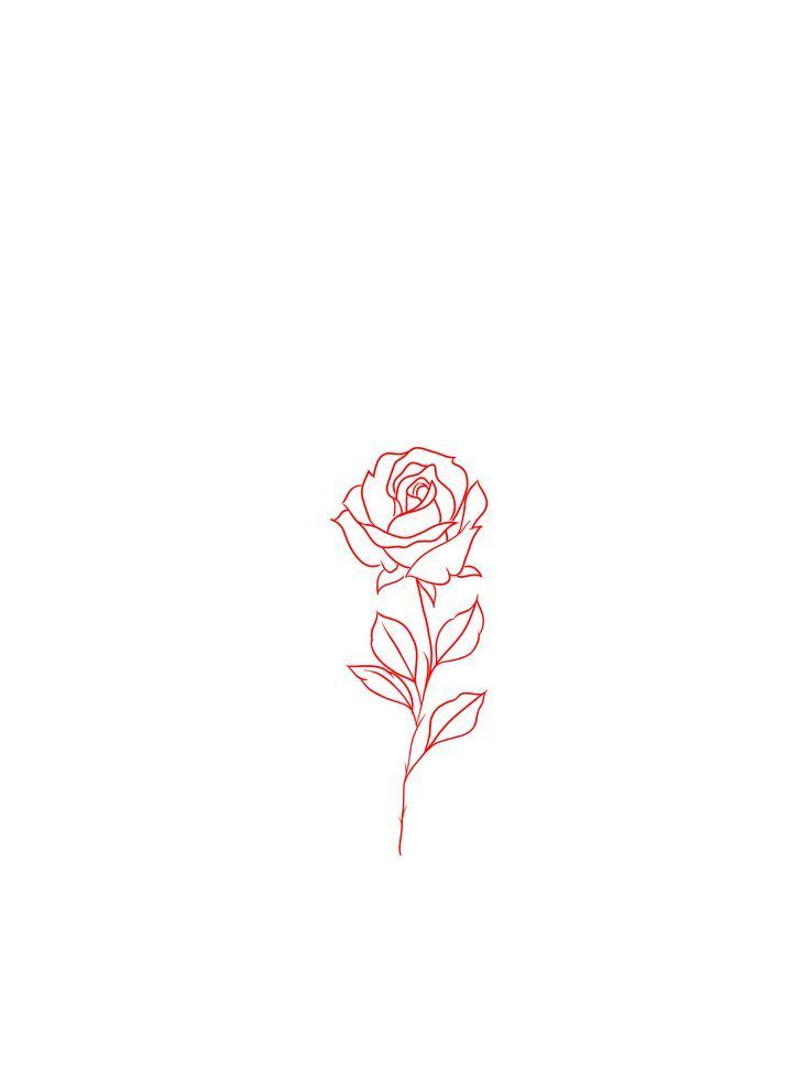 Elegant Rose Tattoo Ideas 🌹✨ Fine Line Rose Tattoo Hand, Fine Line Red Rose Tattoo, Red Line Rose Tattoo, Simple Red Rose Tattoo, Tiny Red Rose Tattoo, Curved Rose Tattoo, Rose With Fire Tattoo, Simplistic Rose Tattoo, Rose Tattoo Red Ink