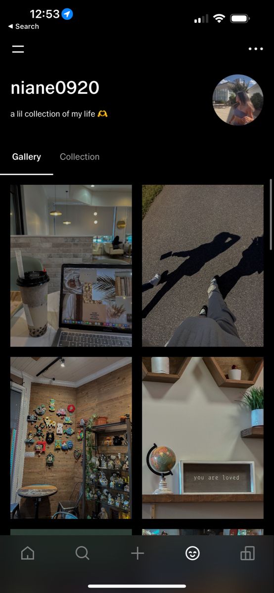 the instagram page on an iphone shows images of someone's home