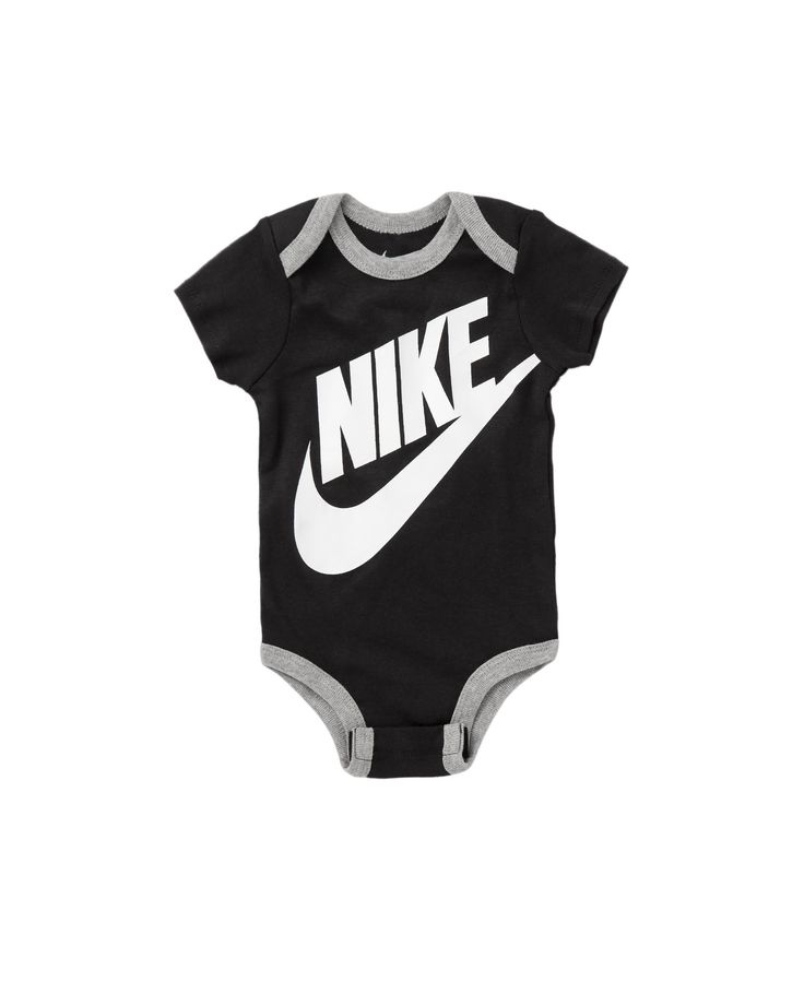 Introduce your little one to the iconic style of Nike with the Kid's Futura Bodysuit 3-Piece Box Outfit. Made with soft and comfortable material, this outfit features a bodysuit, hat, and booties, perfect for keeping your baby cozy and stylish. The classic Nike logo adds a touch of athletic flair to this versatile set. More Details Color: Black Style: MN0073-023 Black Letter Print Onesie For Playtime, Black Short Sleeve Onesie For Playwear, Black Casual Onesie With Graphic Print, Black Cotton Onesie For Playwear, Casual Black Onesie For Playtime, Fitted Black Onesie For Playwear, Black Short Sleeve Onesie With Letter Print, Casual Black Short Sleeve Cotton Bodysuit, Casual Black Cotton Short Sleeve Bodysuit