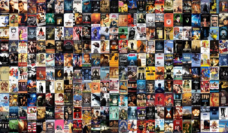 a collage of many different movie posters