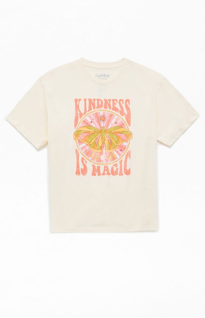 The Kids Kindness Is Magic T-Shirt features an inspiring message with a colorful, eye-catching graphic that promotes positivity and compassion. Crafted for comfort with a soft, standard-fit design, this tee is a delightful addition to any child's wardrobe.Crew necklineShort sleevesStandard fitFront graphicMachine washable PacSun Kids Kindness Is Magic T-Shirt - White size Kids Small Kindness Is Magic, Add Kids, Inspiring Message, Kids Graphic Tees, Inspirational Message, Kid Tees, Shirt White, Shirt Price, Pacsun