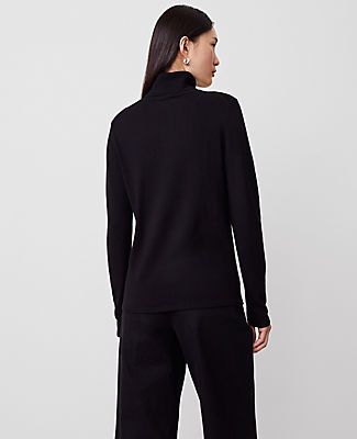 Our turtleneck sweater is a refined classic you'll want in every color. Ribbed turtleneck. Long sleeves.,Hit:24" long,Imported:Imported,Fit:Softly fitted,Length:24” long,Fabrication:57% Viscose, 43% Nylon,Garment Care:Machine Washable Modern Turtleneck Sweater by Ann Taylor Size regular - XL Black Women's Turtleneck, Long, Sleeve, Pullover, Sweaters, 57%, Viscose, 43%, Nylon, Machine, Washable Best Fall Sweaters Fall Turtleneck Polo Sweater For Layering, Fall Layering Turtleneck Polo Sweater, High Neck Polo Sweater For Fall, Workwear Turtleneck With Funnel Neck, Classic Turtleneck Polo Sweater For Fall, Elegant Mock Neck Turtleneck Top For Winter, Classic Mock Neck Top For Fall Workwear, Classic Mock Neck Top For Workwear In Fall, Classic Fall Mock Neck Top For Work