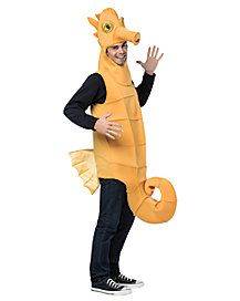 a man in a costume that looks like a sea horse is standing with his hands out to the side