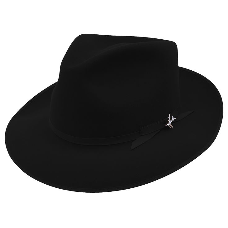 Stetson Stratoliner Fur Felt Fedora Western Style Formal Top Hat With Flat Crown, Formal Winter Hat With Flat Crown, Elegant Fedora Felt Hat For Rodeo, Elegant Brimmed Fedora For Rodeo, Formal Winter Felt Hat With Flat Crown, Western Fur Felt Fedora For Winter, Western Style Short Brim Fedora For Winter, Western Style Fedora With Short Brim For Winter, Western Style Fedora With Flat Crown For Winter