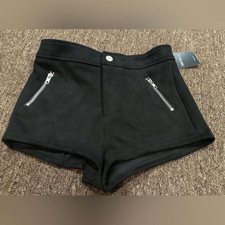 Nwt! Women’s S Black Short Knit Soft Shorts Hot Pants Party Dance Sexy Zipper (Ob171) Trendy Club Bottoms With Built-in Shorts, Fitted Bottoms With Short Inseam For Party, Fitted Party Bottoms With Short Inseam, Edgy High Waist Stretch Shorts, Edgy High-waisted Shorts For Club, Edgy High-waist Stretch Shorts, Edgy Stretch Shorts For Club, Trendy High Waist Fitted Shorts, Fitted High Waist Shorts For Club