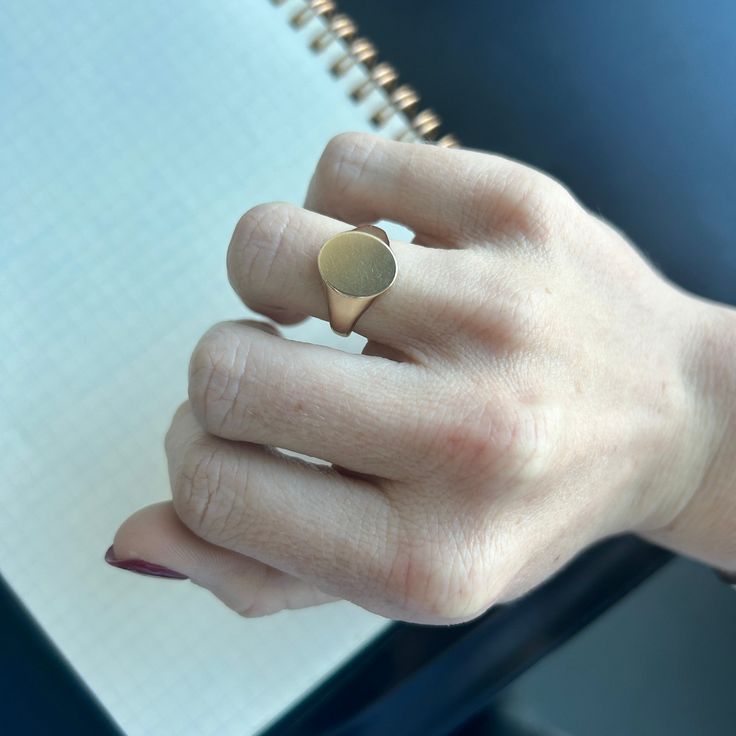 Meticulously crafted with balanced proportions and a polished finish, the Heritage Signet Ring is stunning in its simplicity. While it's beautiful in its plain form, this ring serves as a blank canvas to tell your story through engraving, diamonds, or gemstones of your choosing. The timelessness of this design makes it a perfect fit for both men and women. Classic Round Diamond Ring Tarnish Resistant, Classic Round Diamond Ring, Tarnish Resistant, Classic Tarnish-resistant Diamond Ring, Classic Tarnish Resistant Diamond Ring, Timeless Rounded Sterling Silver Jewelry, Timeless Sterling Silver Jewelry, Modern Polished Finish Jewelry, 14k Gold Polished Finish Signet Ring, Timeless 14k Gold Engraved Ring Tarnish Resistant