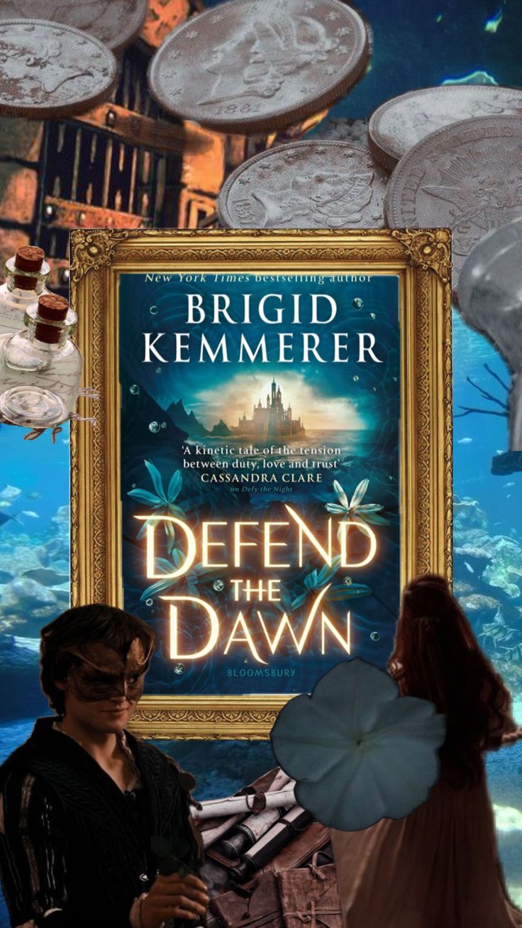 a poster for the movie defend the dawn with an image of a man and woman