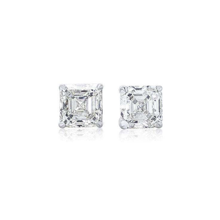 4.88 Cttw Asscher Cut Diamond 14K White Gold Stud Earrings. The diamonds are GIA Certified as J and M in Color and SI1 in Clarity. Visit our Dallas Showroom to shop this piece and many more from our Earrings Collection. Fine Jewelry Earrings With Diamond Accents In Octagon Shape, Octagon Earrings With Diamond Accents Fine Jewelry, Octagonal Earrings With Diamond Accents, Gia Certified Asscher Cut Diamond Earrings For Wedding, Anniversary Diamond Earrings With Octagon Accents, Elegant Octagon Brilliant Cut Earrings, Fine Jewelry Octagon Diamond Earrings, Formal White Gold Octagon Earrings, Formal Octagon White Gold Earrings