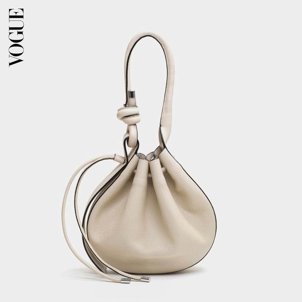 INA BAG MEDIUM PEBBLE BONE - behno Catt Sadler, Knotted Top, Garment Workers, Sustainable Leather, Women’s Rights, Teen Vogue, Top Knot, Medium Bags, Pebbled Leather