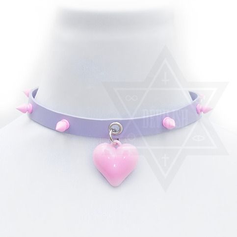 - Online Store Powered by Storenvy Choker Drawing, Pastel Accessories, Pastel Punk, Pastel Goth Fashion, Harajuku Style, Heart Choker, Kawaii Accessories, Cute Pastel, Easter Bunny Decorations