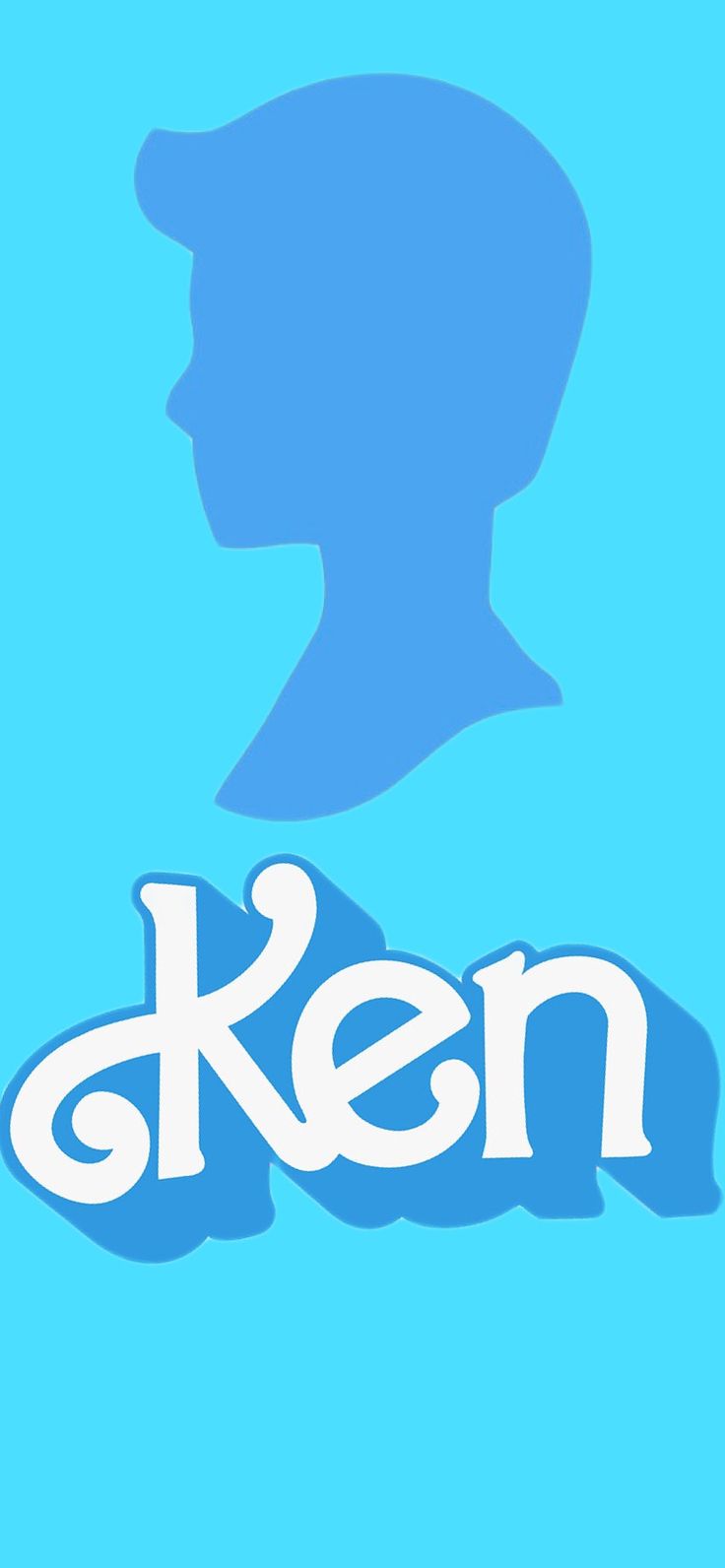 the silhouette of a man's head with the word ken in front of it