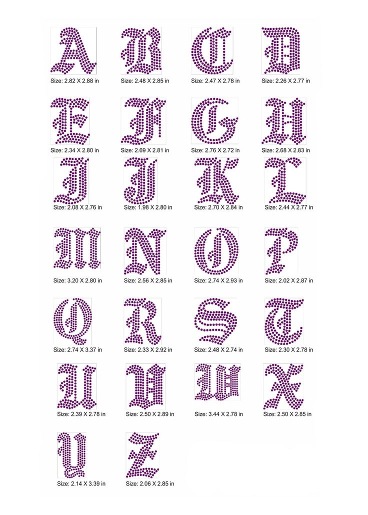 some type of alphabets with different letters and numbers in each letter, all made up of