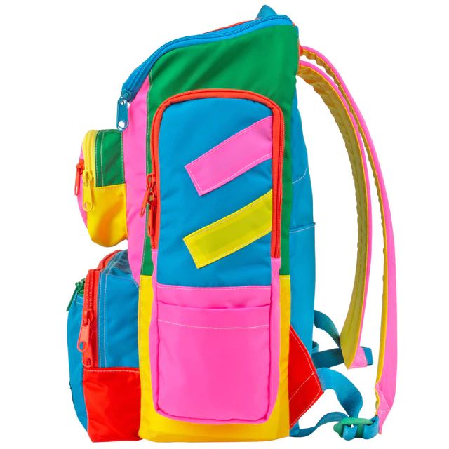 Bubble Gummy Alex Mega Backpack – Mokuyobi Fun Travel Backpack With Zipper Closure, Playful Nylon Travel Bags, Fun Multicolor Bags For Outdoor Activities, Playful Multicolor Outdoor Bag, Playful Multicolor Backpack With Zipper Closure, Playful Green Backpack For Travel, Playful Travel Backpack With Zipper Closure, Multicolor Travel Backpack With Pockets, Fun Multicolor Backpack For Travel