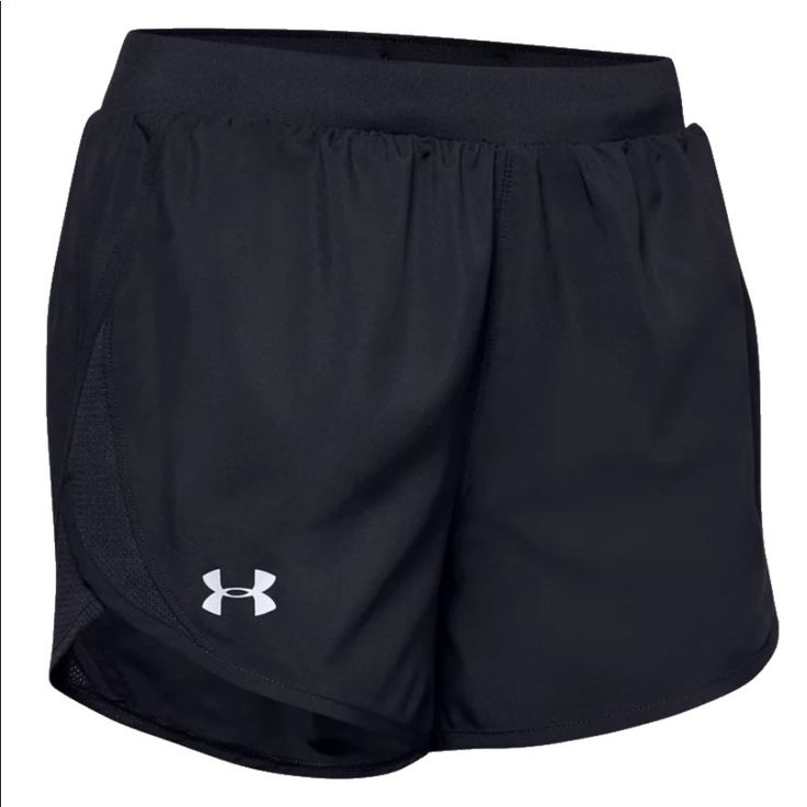 Under Armour Ua Fly-By 2.0 Women’s Shorts 1350196 Medium Black Reflect Logo New With Tags 100% Polyester Pull On Closure Machine Wash Lightweight Woven Fabric Delivers Superior Comfort & Durability Material Wicks Sweat & Dries Really Fast Super-Breathable Mesh Panels Dump Excess Heat Built-In Brief For Enhanced Coverage Ultra Comfortable, Soft Knit Waistband With Internal Drawcord Crossover, Shaped Hem For A Streamlined Look Inseam: 3.5"" Loose Fuller Cut For Complete Comfort. Womens Athletic Shorts, Under Armour Running, Running Shorts Women, Under Armour Shorts, Fashion Victim, Spandex Shorts, Active Wear Shorts, Shorts Jeans, Under Armour Women