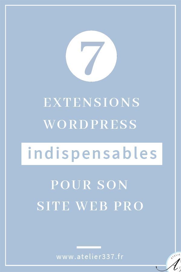 the 7 extensions wordpress indispensables pour son site web pro,