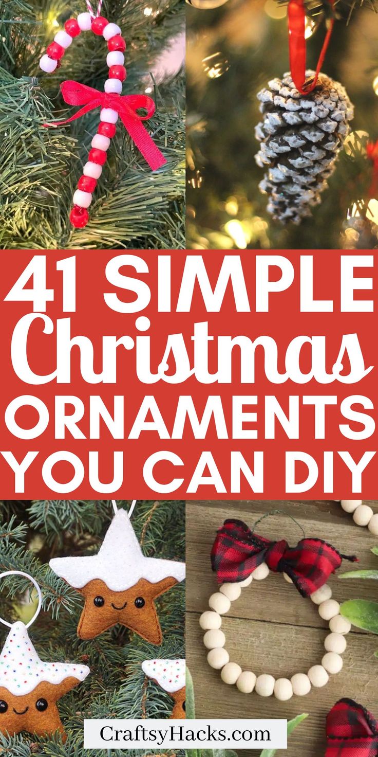 four simple christmas ornaments you can diy