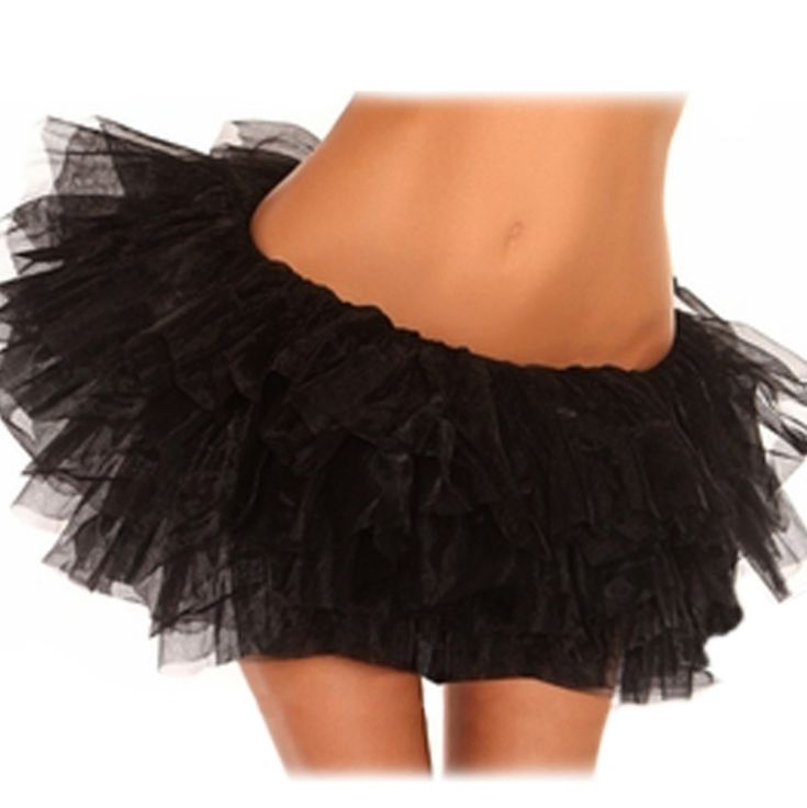 Gothic Lace Tutu Skirt Women Black Mesh Satin Bows Detail Petticoat Sexy Mini Tulle Skirts Party Club Wear Slip Dancer 100% Polyester Knit Mesh; 50% Cotton/50% Spandex Elastic Multiple Layers Of Ruffled Knit Mesh Sewn To Wide Elastic Waistband. New Size Small Measures Approximately: Waist : 11" Laying Flat Length: 15" This Petticoat Is Perfect For Just About Any Scenario. Need To Be A Sexy Witch? Petticoat! Need To Top Off That French Maid Costume? Petticoat. Dressing As A Zombie Cheerleader? A Black Mini Skirt For Costume Party, Black Skirt Petticoat For Costume Party, Black Petticoat Skirt For Costume Party, Black Petticoat For Costume Party, Black Tiered Skirt Petticoat For Party, Black Tiered Petticoat For Party, Stretch Ruffled Bottoms For Costume Party, Black Bottoms For Costume Parties In Summer, Black Bottoms For Summer Costume Party