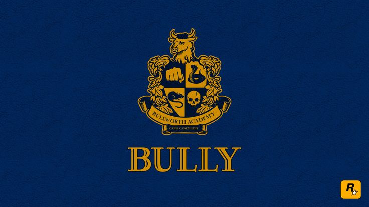 a blue and yellow book with the word bullly on it