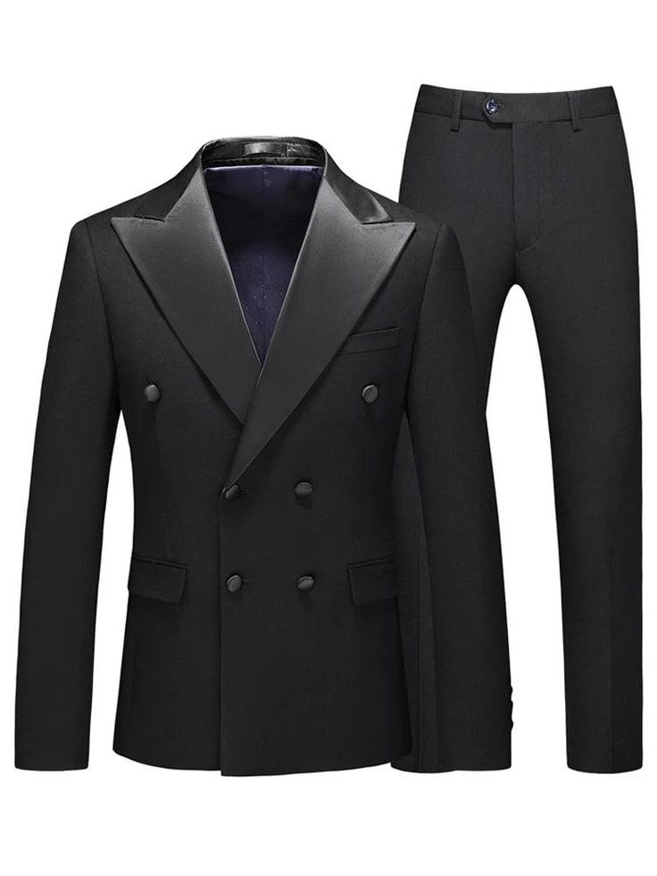 Elevate your wedding day with the Groom Wedding Suit - Double-Breasted 3-Piece Set from Guocali. Perfect for the modern groom, this wedding suit blends luxury with style. Crafted from a high-quality mix of polyester and viscose, it ensures comfort and elegance throughout your special day.The Double-Breasted 3-Piece Set includes a jacket, vest, and trousers, offering a complete and refined look. This high-end men's suit features a skinny fit for a contemporary silhouette and a double-breasted clo Groom Wedding Suit, Tuxedo Suit For Men, Double Breasted Tuxedo, Mens Undershirts, Man Blazer, Suit For Men, Mens Boxer Shorts, Suit Shoes, Tuxedo Suit