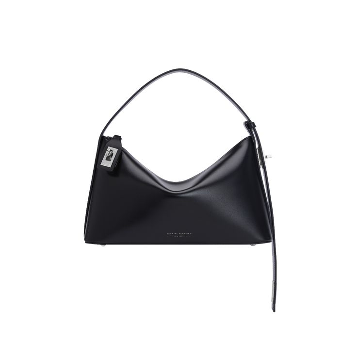 Details For the minimalist dresser, this VERAFIED hobo bag will be right up your alley. In match-all black, this bag is a timeless, tried-and-true staple that features a sophisticated, semi-structured silhouette. The shoulder Strap has 2 clips, so you can adjust the length, wear it on your arm or on your Shoulder. This bag is stylish and functional at once. Carry it as a shoulder bag or a clutch with the adjustable twister shoulder strap. 100% Nappa leather, lining: 60% polyurethane, 40% polyami Modern Evening Hobo Bag With Top Handle, Minimalist Soft Leather Evening Shoulder Bag, Modern Evening Hobo Bag With Removable Pouch, Modern Evening Hobo Bag With Top Carry Handle, Modern Evening Hobo Shoulder Bag, Sleek Hobo Shoulder Bag For Formal Occasions, Modern Evening Hobo Bag, Minimalist Shoulder Bag With Removable Pouch For Evening, Minimalist Evening Tote Shoulder Bag