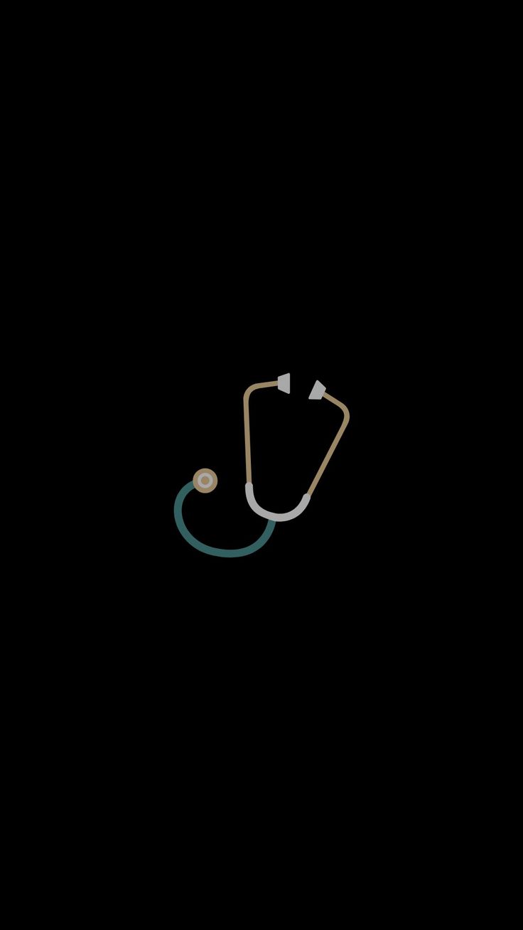 a medical stethoscope on a black background