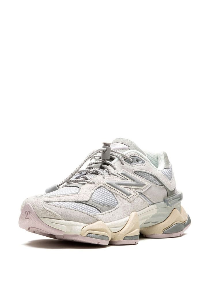 New Balance 9060 - Farfetch New Balance 9060, Tech Aesthetic, Sneakers Grey, Us Man, Patch Logo, New Balance, Calf Leather, Fashion Branding, Stockings