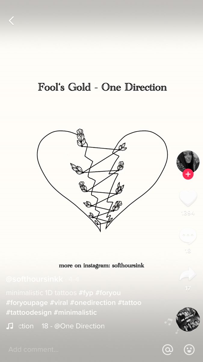 an advertisement for foot's gold - one direction on the back of a phone