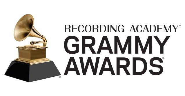 the recording academy logo with an award on it