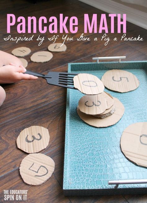 a pancake math activity for kids to make