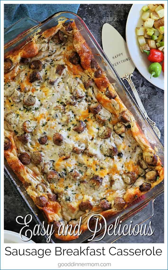 an easy and delicious sausage breakfast casserole