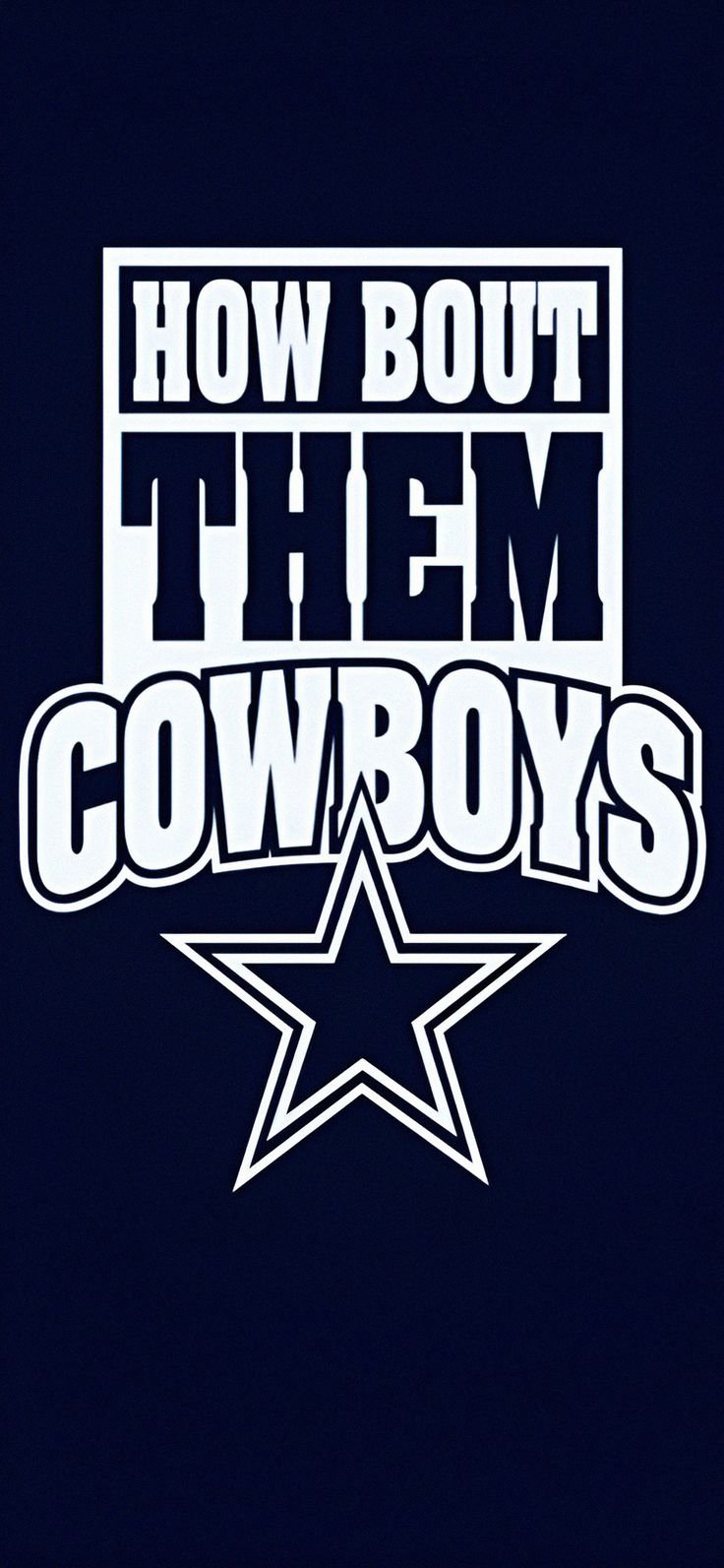 the logo for how bout them cowboys