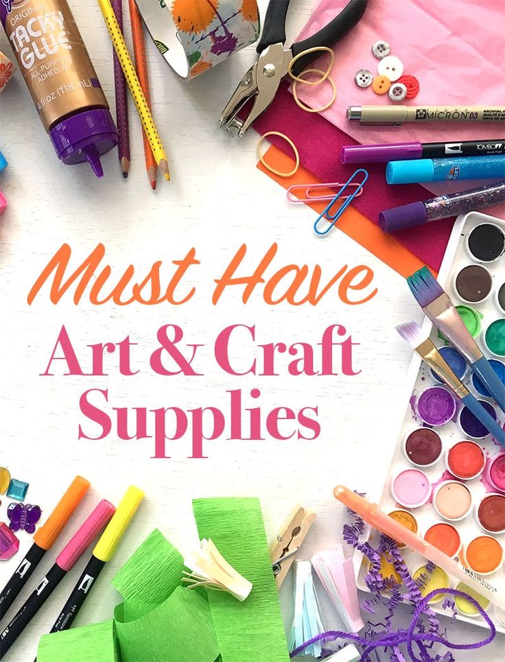 the cover of must have art and craft supplies