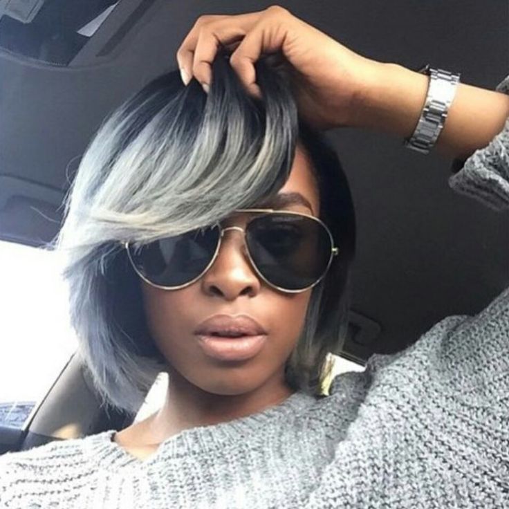 Gray bob Layered Bob Hairstyles For Black Women, Dark Burgundy Hair Color, Dark Burgundy Hair, Bob Hairstyles For Black Women, Black Bob Hairstyles, Grey Bob, Short Blonde Bobs, Asymmetrical Haircut, Bob Braids