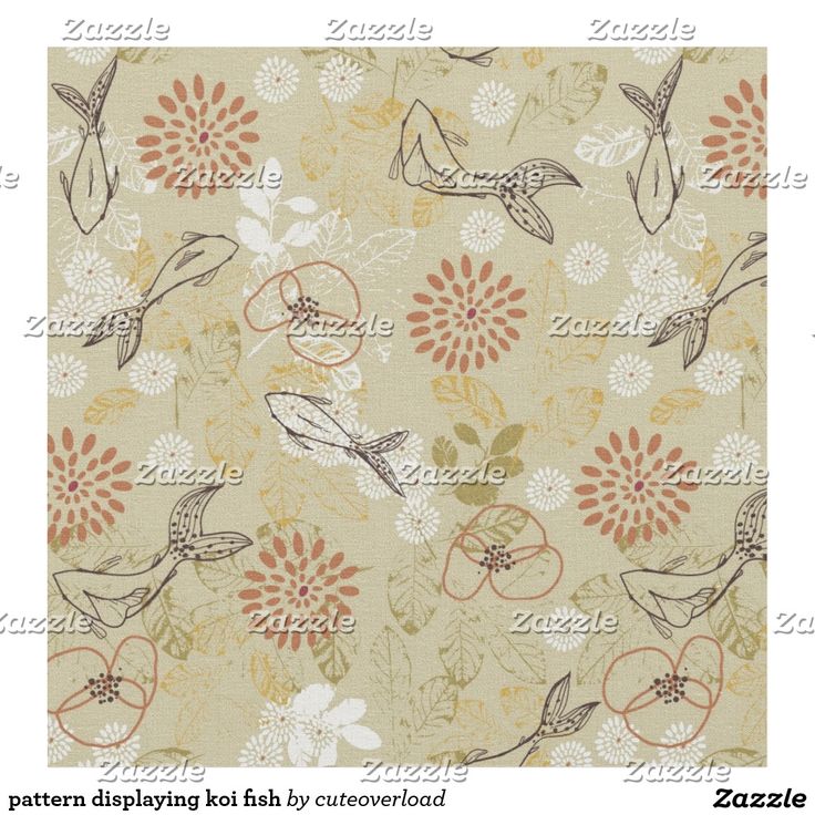 a floral pattern with birds and flowers on it