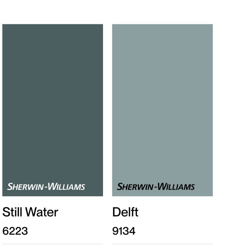 the different shades of gray and blue are shown in this color chart for sherylin williams