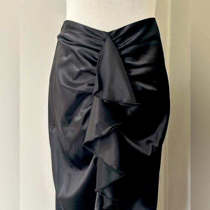 Maxi Black Ruffle Skirt Brand New I Have All Sizes Message Me For Other Sizes Elegant Skirt Can Make Nice Classy Gift Black Draped Midi Skirt For Evening, Elegant Black Draped Pencil Skirt, Elegant Black Draped Cocktail Skirt, Elegant Ruffled Mini Skirt For Formal Occasions, Elegant Black Draped Skirt For Night Out, Elegant Formal Tiered Mini Skirt, Black Chic Draped Mini Skirt, Chic Black Draped Mini Skirt, Elegant Tiered Mini Skirt For Night Out